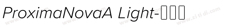 ProximaNovaA Light字体转换